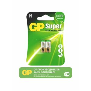 Батарейка GP Super Alkaline N (LR1/910A), в упаковке: 2 шт.