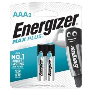 Батарейка Energizer Max Plus AAA, в упаковке: 2 шт.