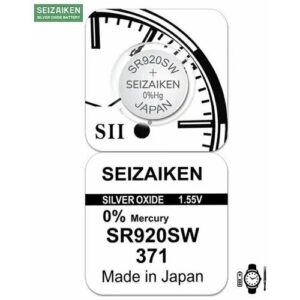 Батарейка SEIZAIKEN 371 (SR920SW) Silver Oxide 1.55V - 1 шт