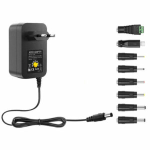 Универсальное зарядное устройство MyPads TRX-1356 на 3V 4.5V 5V 6V 7.5V 9V 12V блок питания регулируемый с насадками