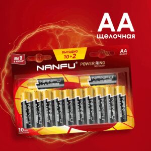 NANFU Батарейки АА (10+2шт)