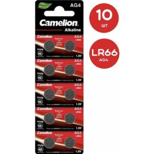 Батарейки Camelion Alkaline AG4 / LR66 / 377A / LR626 / 177, 10 шт.