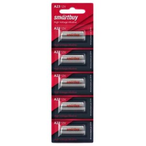Батарейка SmartBuy High Voltage Alkaline A23, 12, в упаковке: 5 шт.