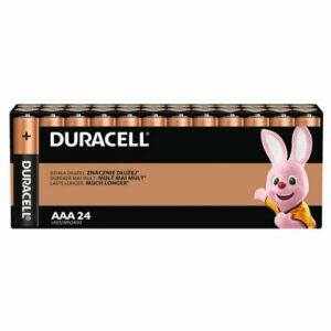 Батарейки комплект 24 шт, DURACELL Basic оригинал, ААА (LR03, 24А), алкалиновые, мизинчиковые, Б0064969