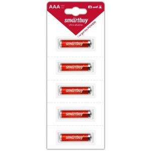 Батарейка SmartBuy AAA (LR03) алкалиновая, BC5 отрывной набор
