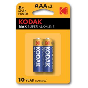 Батарейка Kodak Max Super Alkaline AAA (LR03), в упаковке: 2 шт.