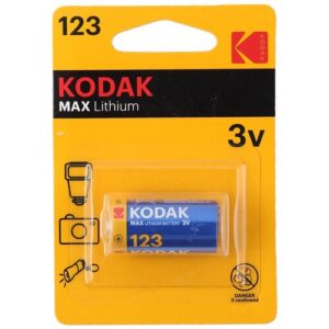 Батарейка Kodak MAX CR123A Lithium 1шт