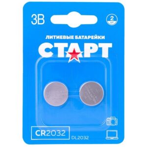 Батарейка Старт CR2032-BL2, типоразмер CR2032, 2 шт