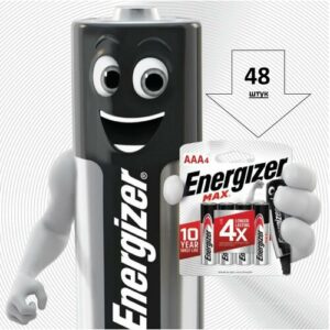 Батарейки Energizer Max, тип AAA, LR03, 48 шт (Мизинчиковые)