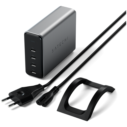 Сетевое зарядное устройство Satechi 165W USB-C х4-Port PD GaN Charger (ST-UC165GM-EU), цвет серый