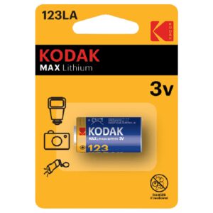 Батарейка Kodak Max Lithium CR123, в упаковке: 1 шт.