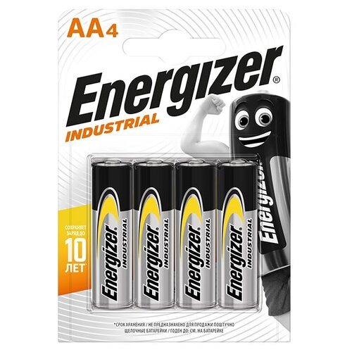 Батарейка Energizer Industrial AA-LR6, в упаковке: 4 шт.