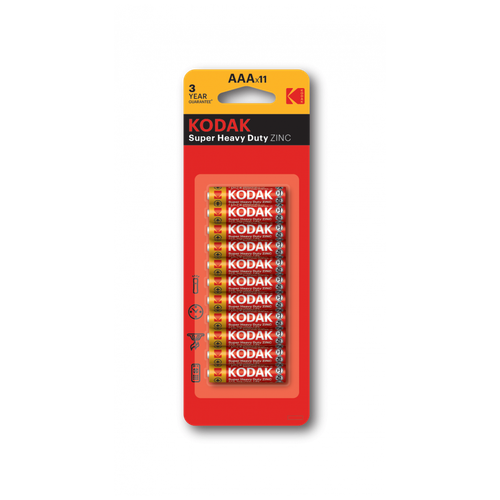 Батарейка Kodak Super Heavy Duty AAA, в упаковке: 11 шт.
