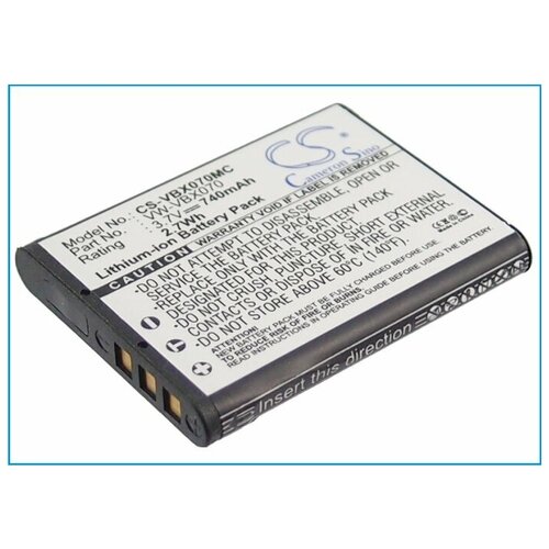 Аккумулятор для регистраторов и фотоаппаратов BL-40C, BL-40C-500, 40C, DB-L80, D-LI88, 740 mAh - CS-VBX070MC CameronSino