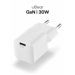 Сетевое зарядное устройство uBear Pulse Pro USB-C GaN 30 Вт