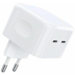 Сетевое зарядное устройство Choetech Q5008, 35Вт, 2xUSB-C PD/QC/AFC, цвет белый