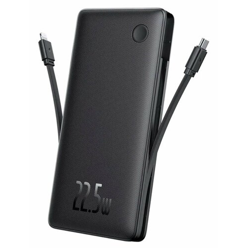 Портативное зарядное устройство Baseus Airpow Lite 10000mAh 22.5W Dual-Cable Cosmic Black (P10067501123-00)