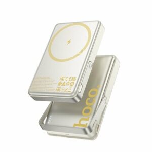 Магнитный аккумулятор HOCO Sunlight Q36A Comes with Holder, Qi15W/Magsafe/ PD20W, 10000mAh, Titanium Gold