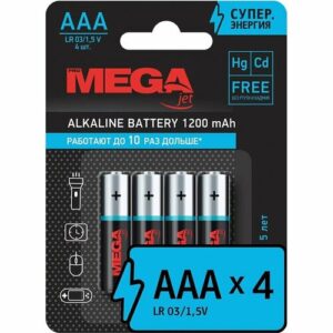 Батарейка ProMega jet ААA, в упаковке: 4 шт.