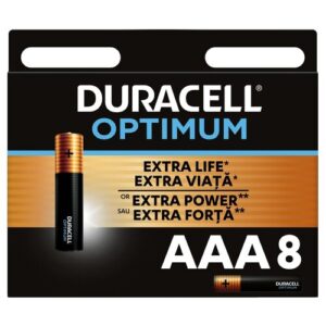 Батарейка Duracell Optimum AAA, в упаковке: 8 шт.