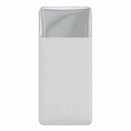 Повербанк Baseus Bipow Digital Display 30000mAh 15W / Блок питания / внешний аккумулятор , белый PPBD050202