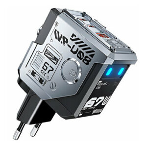 Сетевое зарядное устройство Wekome Navigator Series 67W GaN Charger (WP-U08) EU Silvery