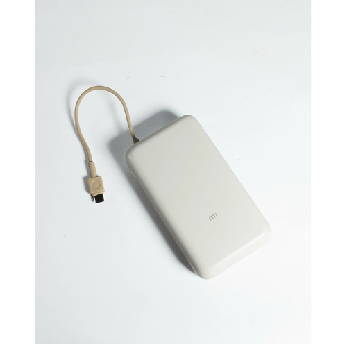 Внешний аккумулятор Mi Power Bank With Cable USB-C 20000mAh Pocket Version Beige (PB2030MI)