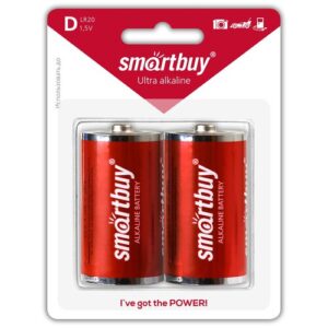 Батарейка SmartBuy Ultra Alkaline LR20 D, в упаковке: 2 шт.