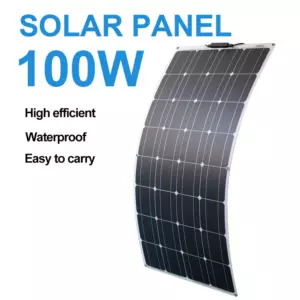 Солнечная панель 100 Вт для дачи ASUNERGE RGN33-100A — гибкая, монокристалл